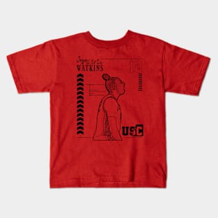 Juju watkins || Usc | Black Retro Kids T-Shirt